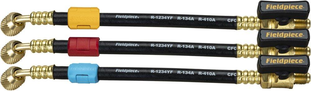 1/4 in Ball Valves Refrigerant Hose Extension Set - 3 Pack 
