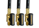 1/4 in Ball Valves Refrigerant Hose Extension Set - 3 Pack 