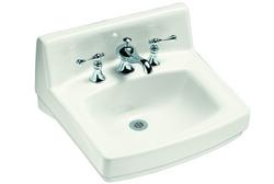 20-3/4 in. Wall Mount Rectangular Vitreous China Bathroom Sink in White