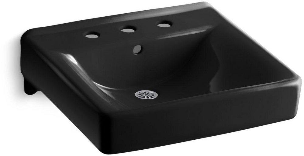 KOHLER Black Black&trade; Wall Mount Basin 