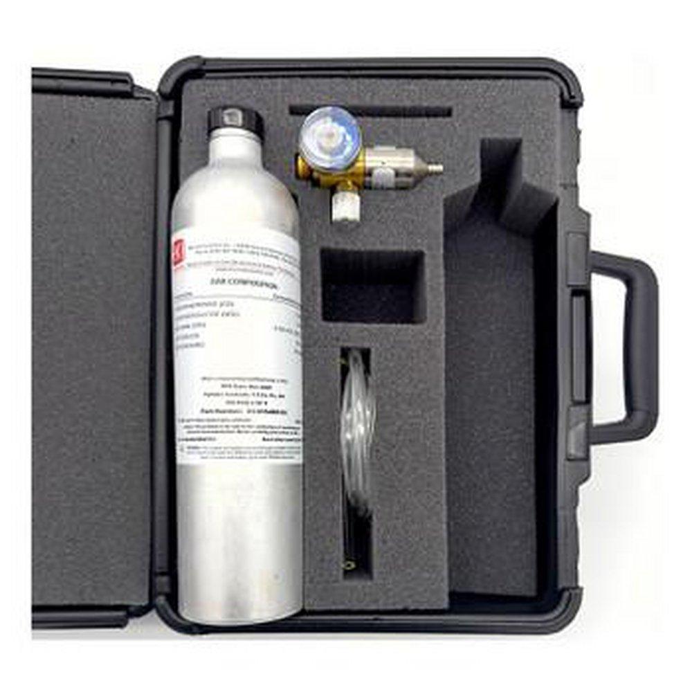 CAL KIT F/ GX-FORCE 58AL CYL H2S 25 PPM / CO 50 PPM / CH4 50% LEL / O2 12% IN N2 DEMAND FLOW REGULATOR W/ CASE/TUBING 