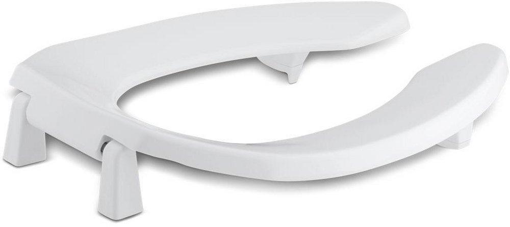 KOHLER White Elongated Open Front Toilet Seat 