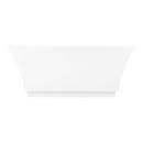 59 x 31 in. Freestanding Bathtub with Center Drain in White 