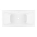 59 x 31 in. Freestanding Bathtub with Center Drain in White 