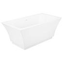 59 x 31 in. Freestanding Bathtub with Center Drain in White 