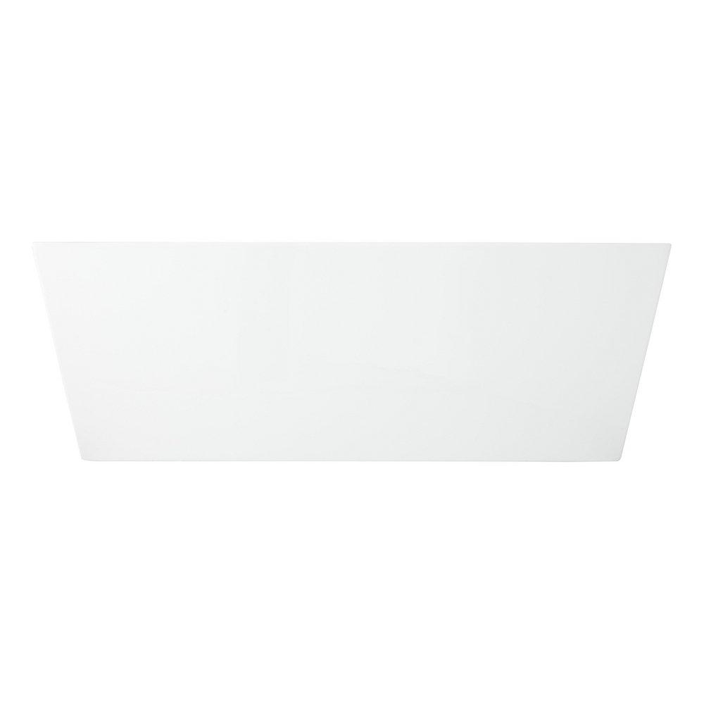 59 x 31-1/2 in. Freestanding Bathtub with Center Drain in White 