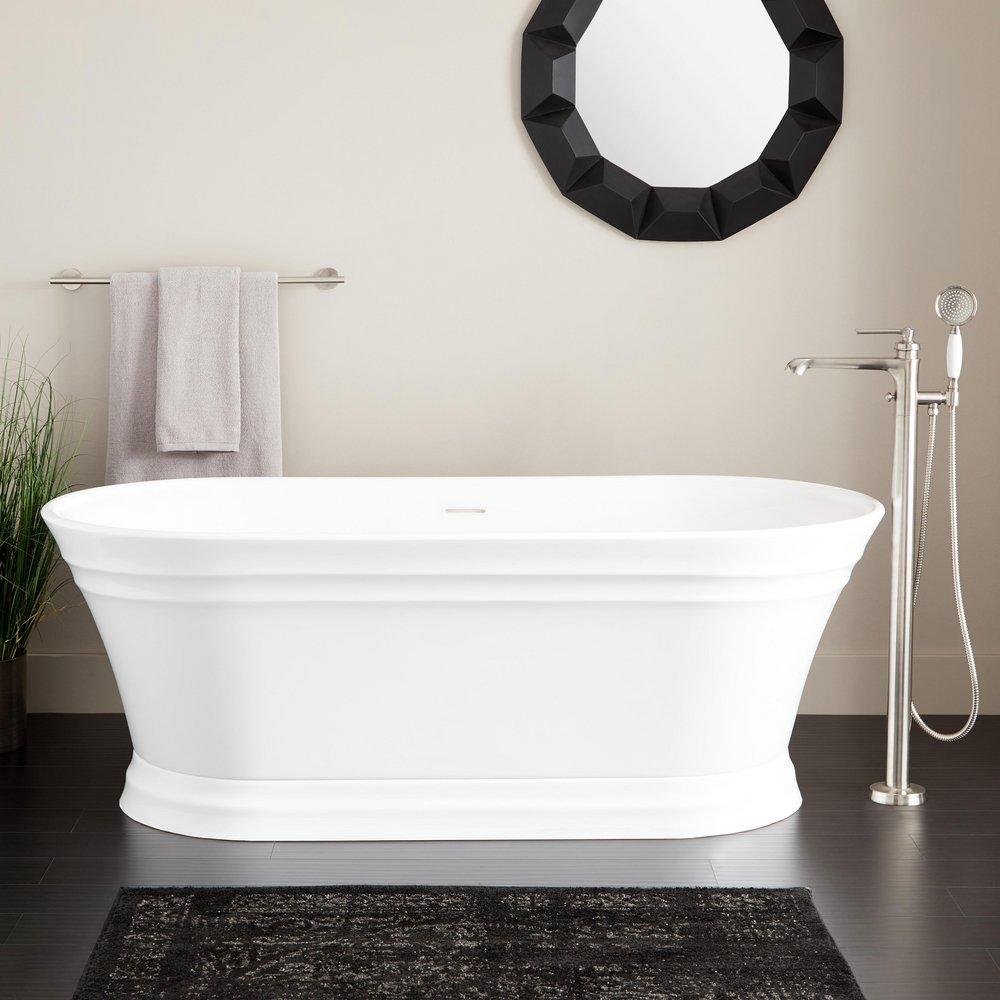 59 ODENWALD ACRYLIC FREESTANDING TUB WITH FOAM 