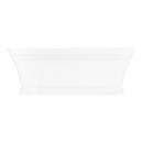 59 x 31 in. Freestanding Bathtub with Center Drain in White 