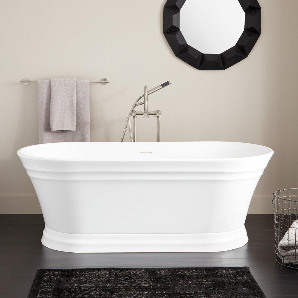 67 ODENWALD ACRYLIC FREESTANDING TUB WITH FOAM 