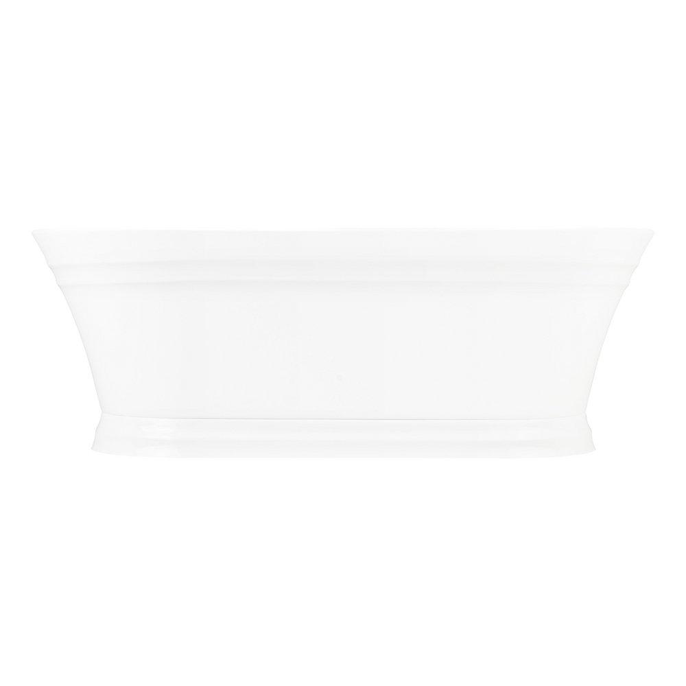 67 x 31-1/2 in. Freestanding Bathtub with Center Drain in White 