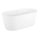63 x 31-1/2 in. Freestanding Bathtub with Center Drain in Matte White 