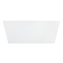 59 x 31-1/2 in. Freestanding Bathtub with Center Drain in Matte White and Foam Insulated Trim 