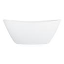 60 x 29-1/2 in. Freestanding Bathtub with Center Drain in White 