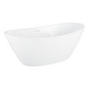 66 x 30-3/4 in. Freestanding Bathtub with Center Drain in White 