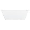 59 x 27-1/2 in. Freestanding Bathtub with Center Drain in White and Foam Insulated Trim 