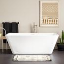 71 x 31-1/2 in. Freestanding Bathtub with Center Drain in White and Foam Insulated Trim