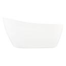 66 x 32 in. Freestanding Bathtub with Center Drain in White 