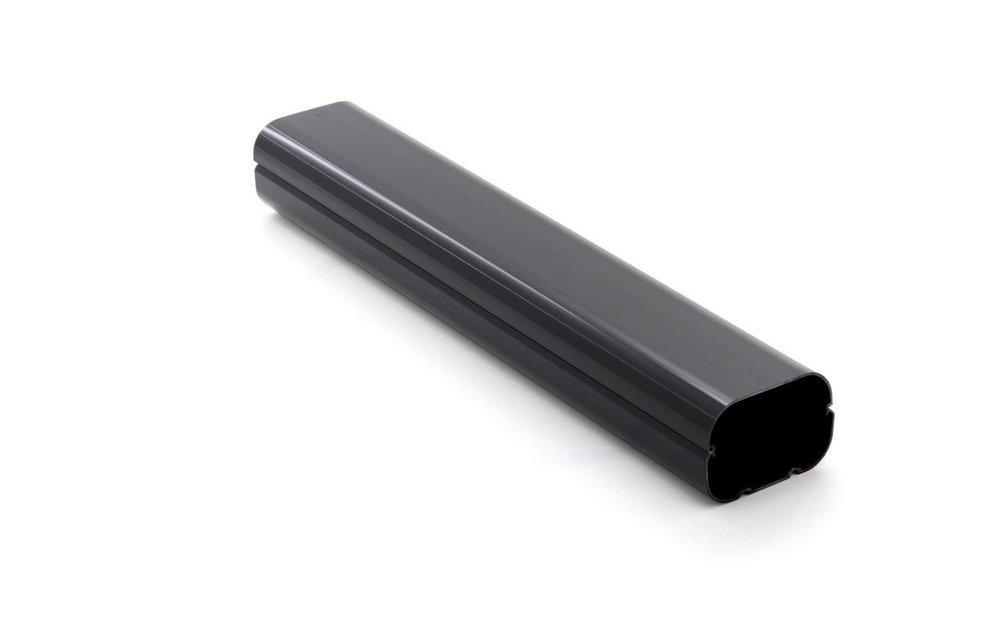 3-3/4 in. x 78 in. Black Line Set Cover Channel 