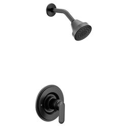 One Handle Single Function Shower Faucet in Matte Black (Trim Only)