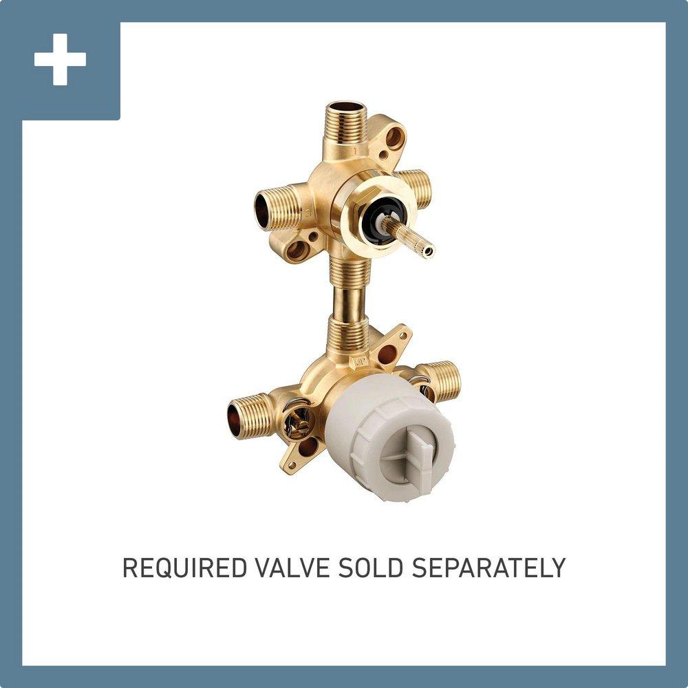 Moen Chrome Two Handle Pressure Balancing and Transfer & Diverter Valve Trim 