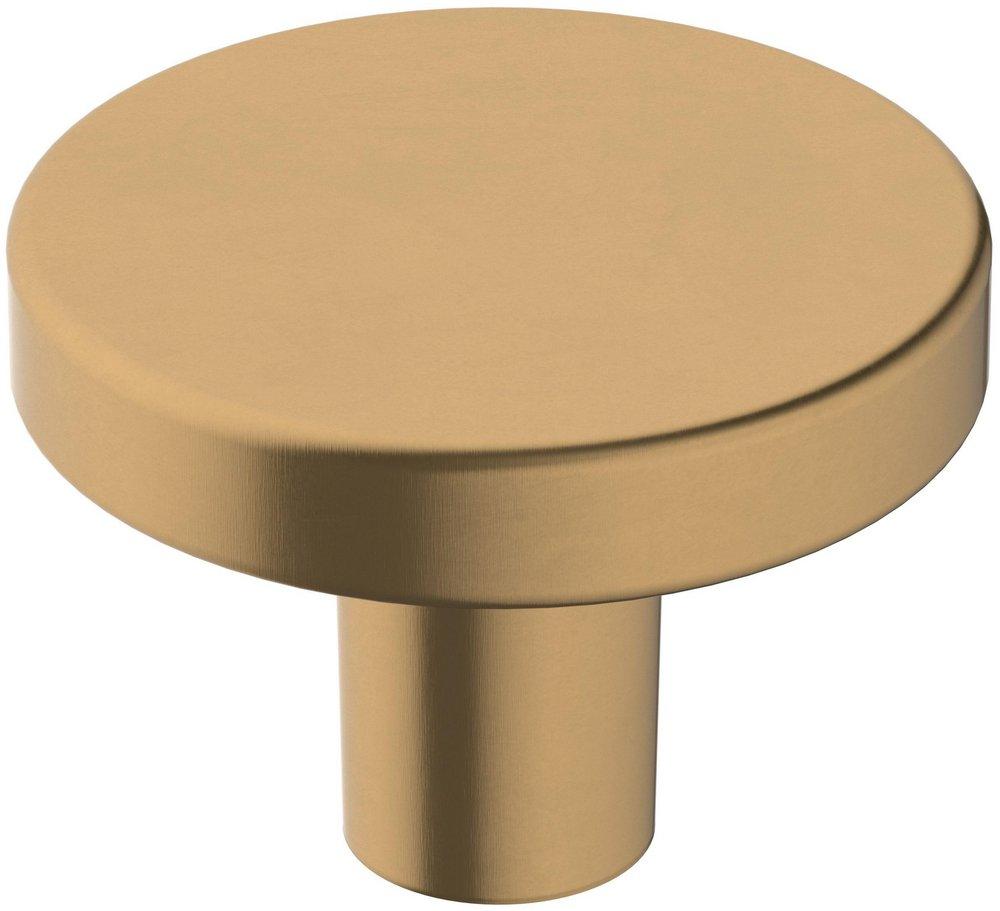MISENO CONTEMPORARY ROUND 1-3/8 INCH 35MM DIAMETER CHAMPAGNE BRONZE CABINET KNOB CHBR 