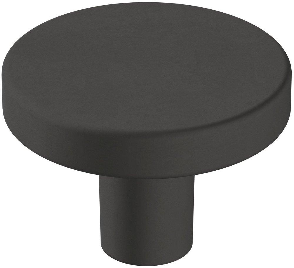 Miseno Matte Black 1-3/8 in. Round Cabinet Knob 