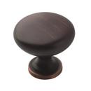 1-1/4 in. Mushroom Cabinet Knob in Brushed Oil Rubbed Bronze