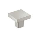 1-3/16 in. Square Cabinet Knob in Brushed Satin Nickel