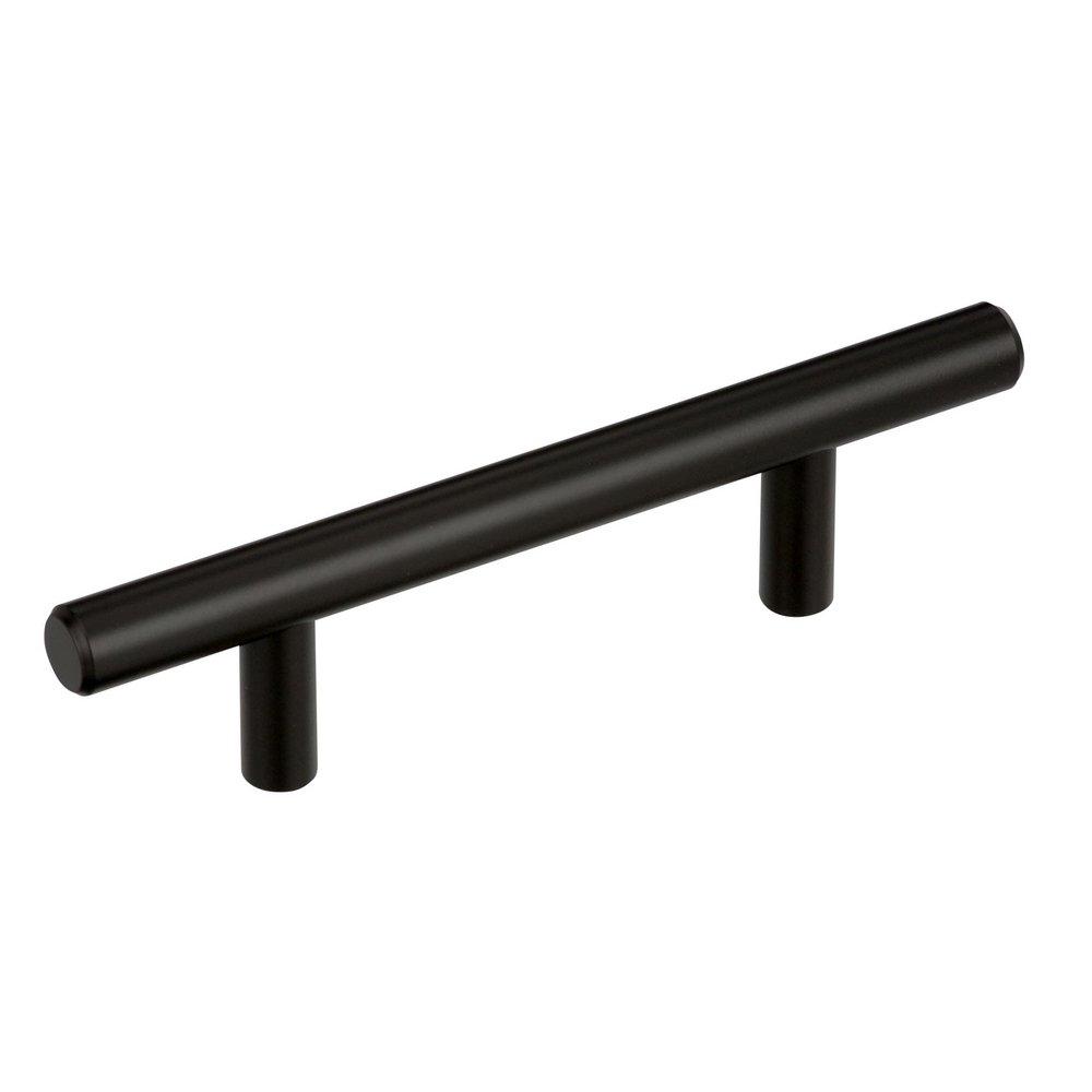 MISENO BAR PULLS 3 INCH 76MM CENTER-TO-CENTER BLACK BRONZE CABINET PULL BBRO 