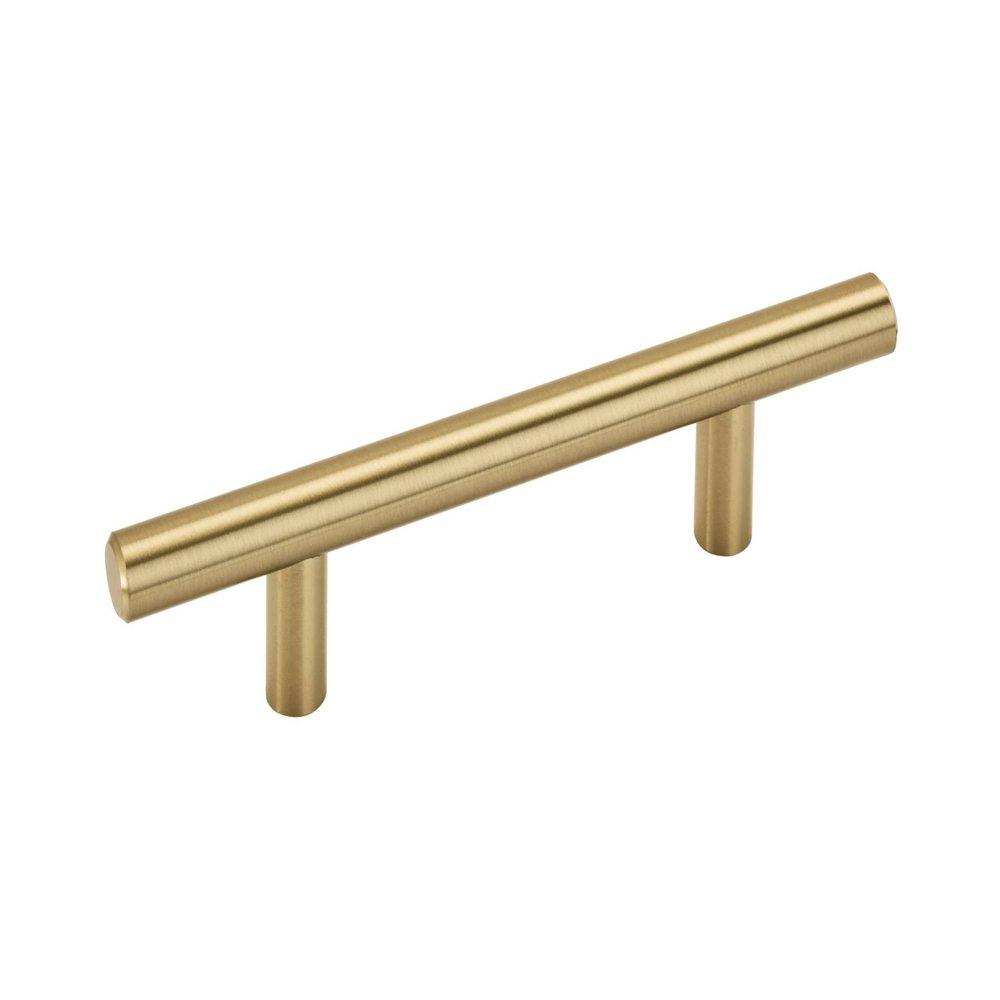 MISENO BAR PULLS 3 INCH 76MM CENTER-TO-CENTER CHAMPAGNE BRONZE CABINET PULL CHBR 