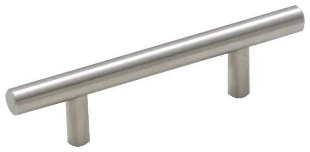 3 in. Center-to-Center Cabinet Pull in Sterling Nickel 