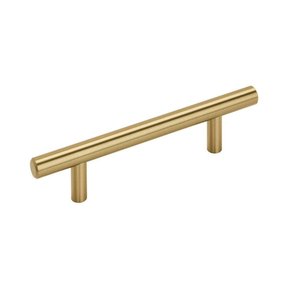 MISENO BAR PULLS 3-3/4 INCH 96MM CENTER-TO-CENTER CHAMPAGNE BRONZE CABINET PULL CHBR 