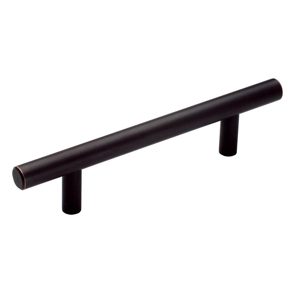 MISENO BAR PULLS 3-3/4 INCH 96MM CENTER-TO-CENTER OIL RUBBED BRONZE CABINET PULL ORBR 