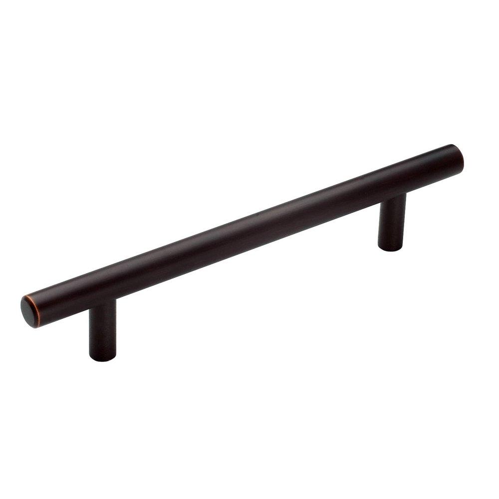 MISENO BAR PULLS 5-1/16 INCH 128MM CENTER-TO-CENTER OIL RUBBED BRONZE CABINET PULL ORBR 