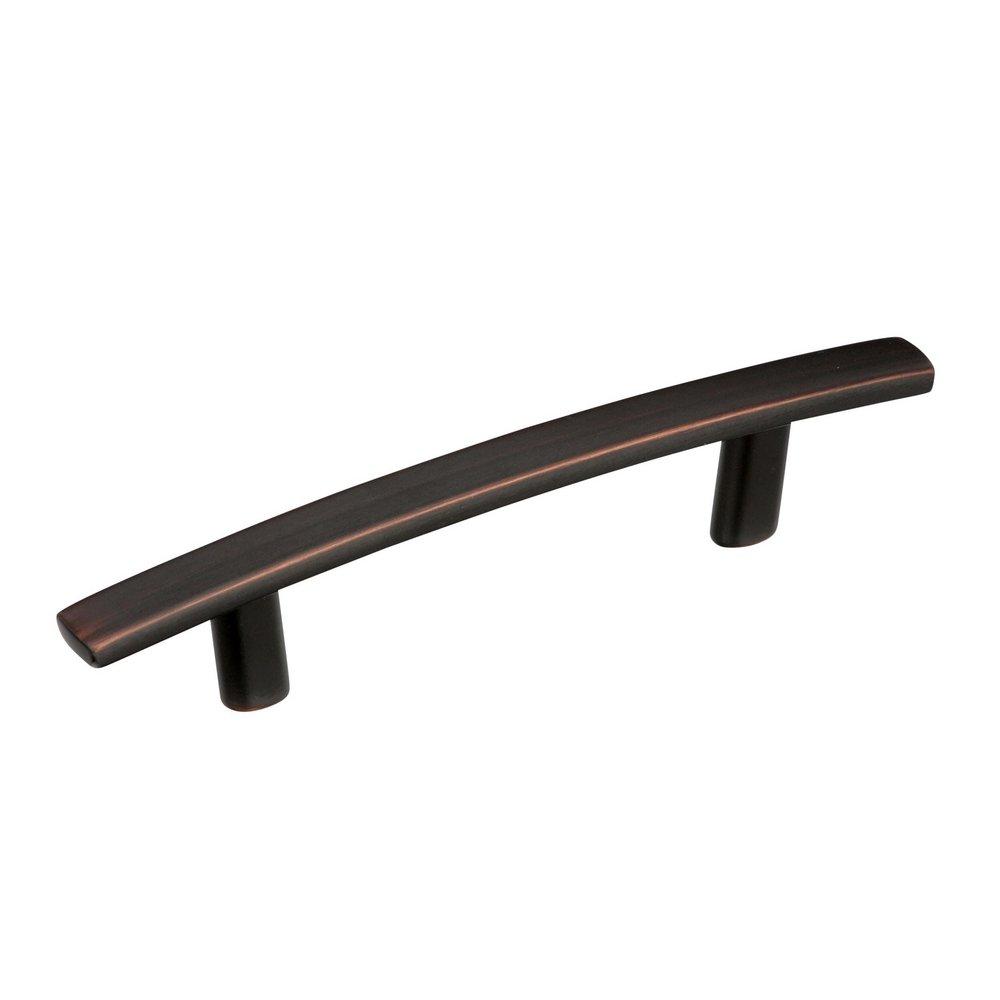 MISENO CONTEMPORARY SOFT ARCH 3 INCH 76MM CENTER-TO-CENTER OIL RUBBED BRONZE CABINET PULL ORBR 