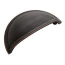 3 in. Center-to-Center Cup Pull in Brushed Oil Rubbed Bronze