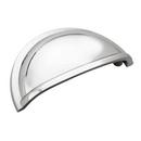 3 in. Center-to-Center Cup Pull in Polished Chrome