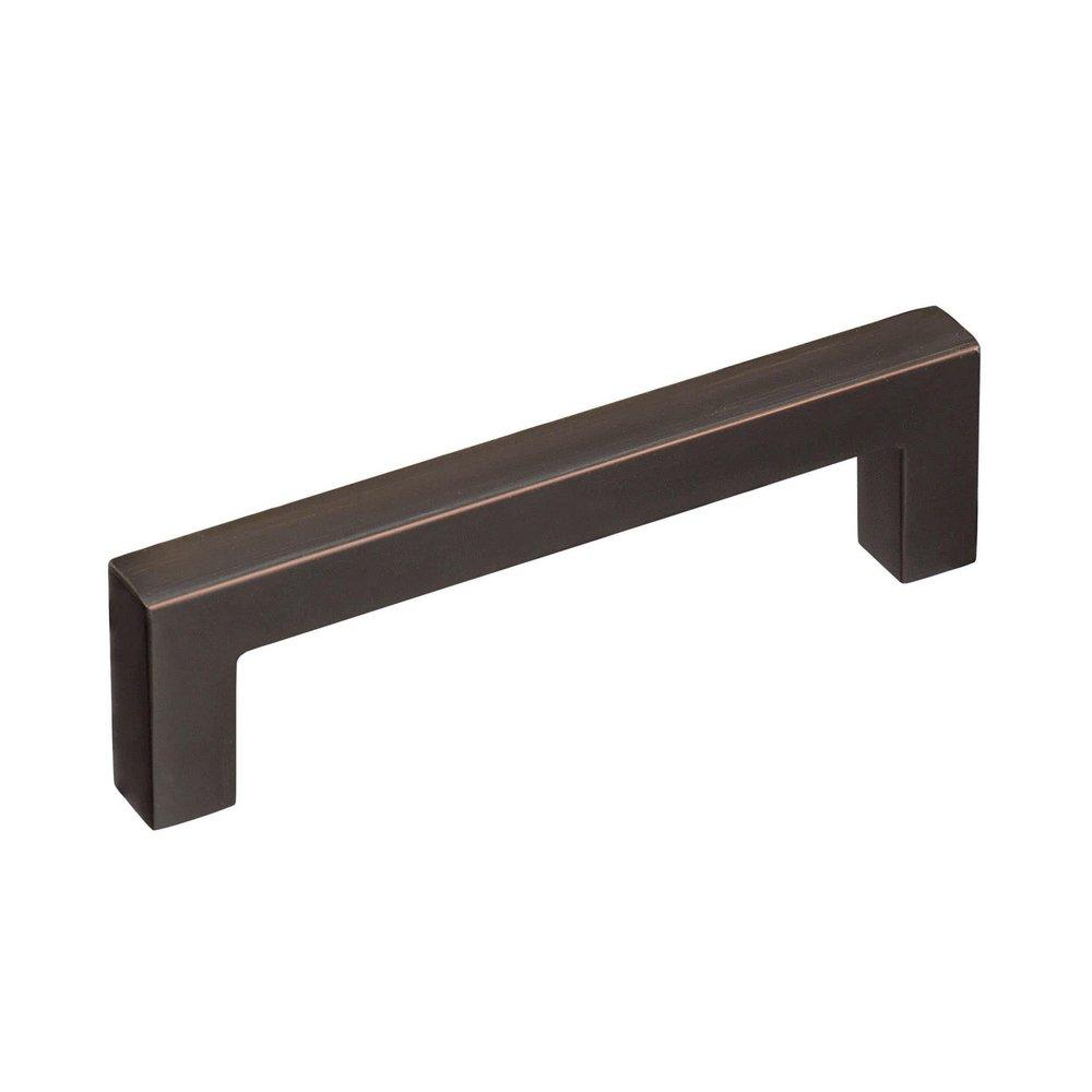 MISENO RECTANGLE BAR 3-3/4 INCH 96MM CENTER-TO-CENTER OIL RUBBED BRONZE CABINET PULL ORBR 