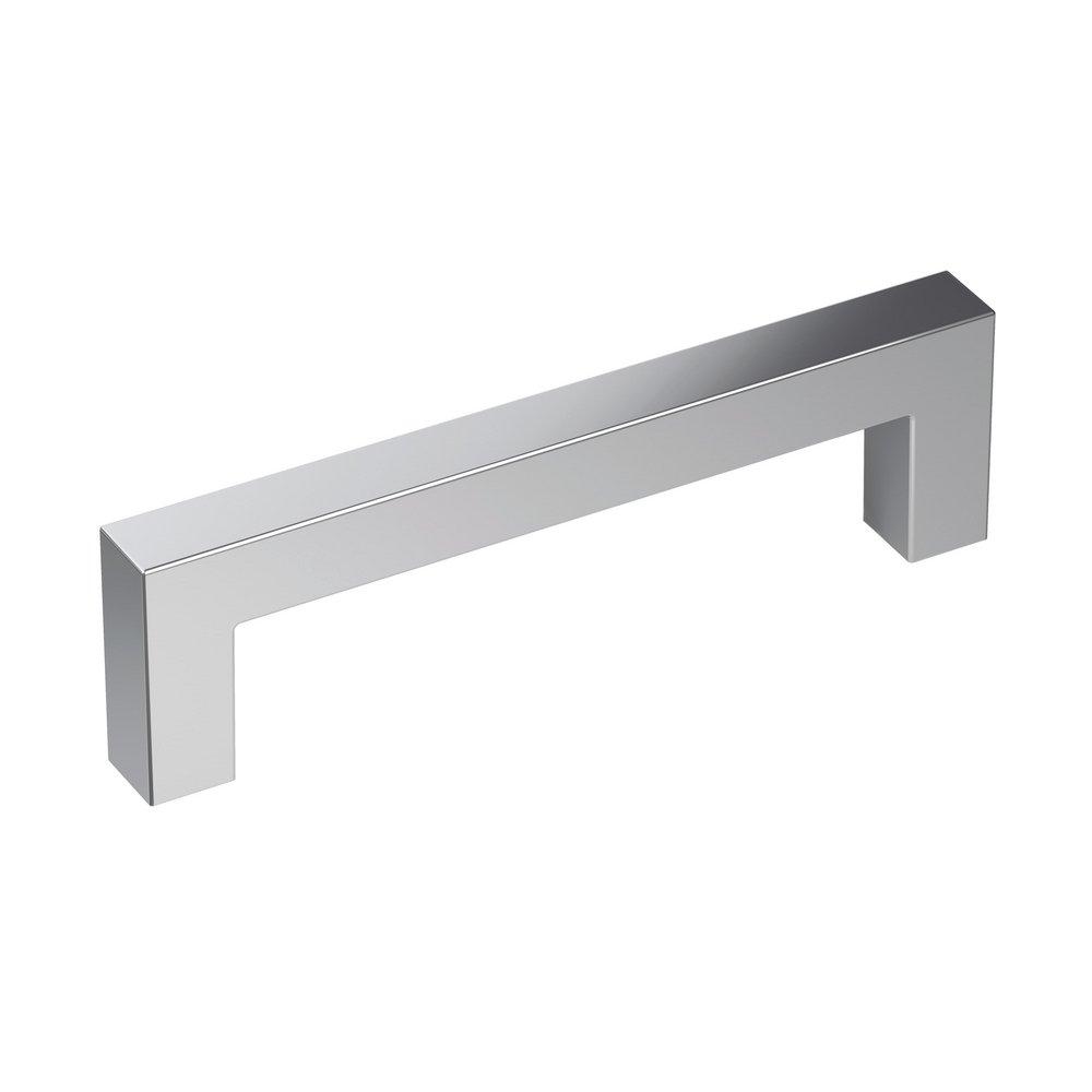 MISENO RECTANGLE BAR 3-3/4 INCH 96MM CENTER-TO-CENTER POLISHED CHROME CABINET PULL CP 