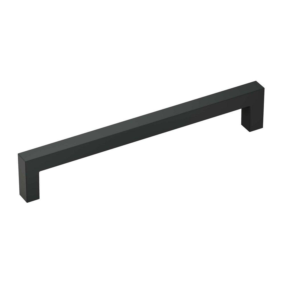 6-5/16 in. Center-to-Center Cabinet Pull in Matte Black 
