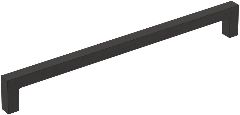 8-13/16 in. Center-to-Center Cabinet Pull in Matte Black 