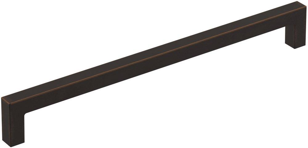 MISENO RECTANGLE BAR 8-13/16 INCH 224MM CENTER-TO-CENTER OIL RUBBED BRONZE CABINET PULL ORBR 