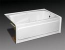 Oasis White 60 x 36 in. Drop-In Bathtub Right Drain 