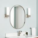 COLBORNE OVAL DECORATIVE VANITY MIRROR - POLISHED NICKEL 