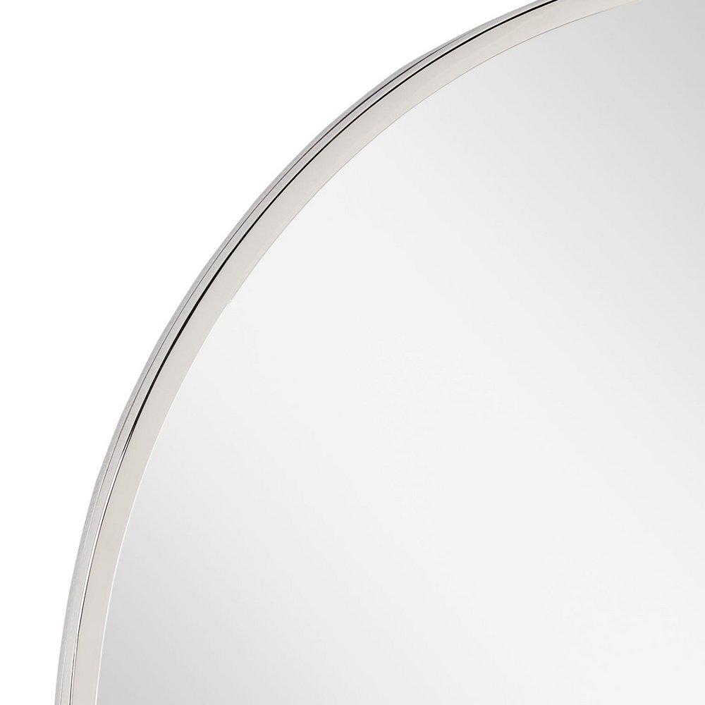 Oval Vanity Mirror in Polished Nickel 