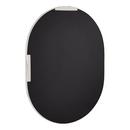 Oval Vanity Mirror in Polished Nickel 