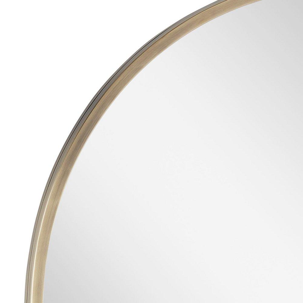 COLBORNE OVAL DECORATIVE VANITY MIRROR - MATTE BLACK 
