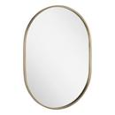 Oval Vanity Mirror in Matte Black 