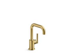 Single Handle Water Filter Faucet in Vibrant&reg; Brushed Moderne Brass