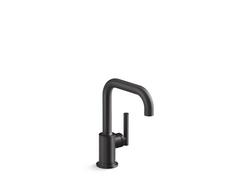 Single Handle Water Filter Faucet in Matte Black
